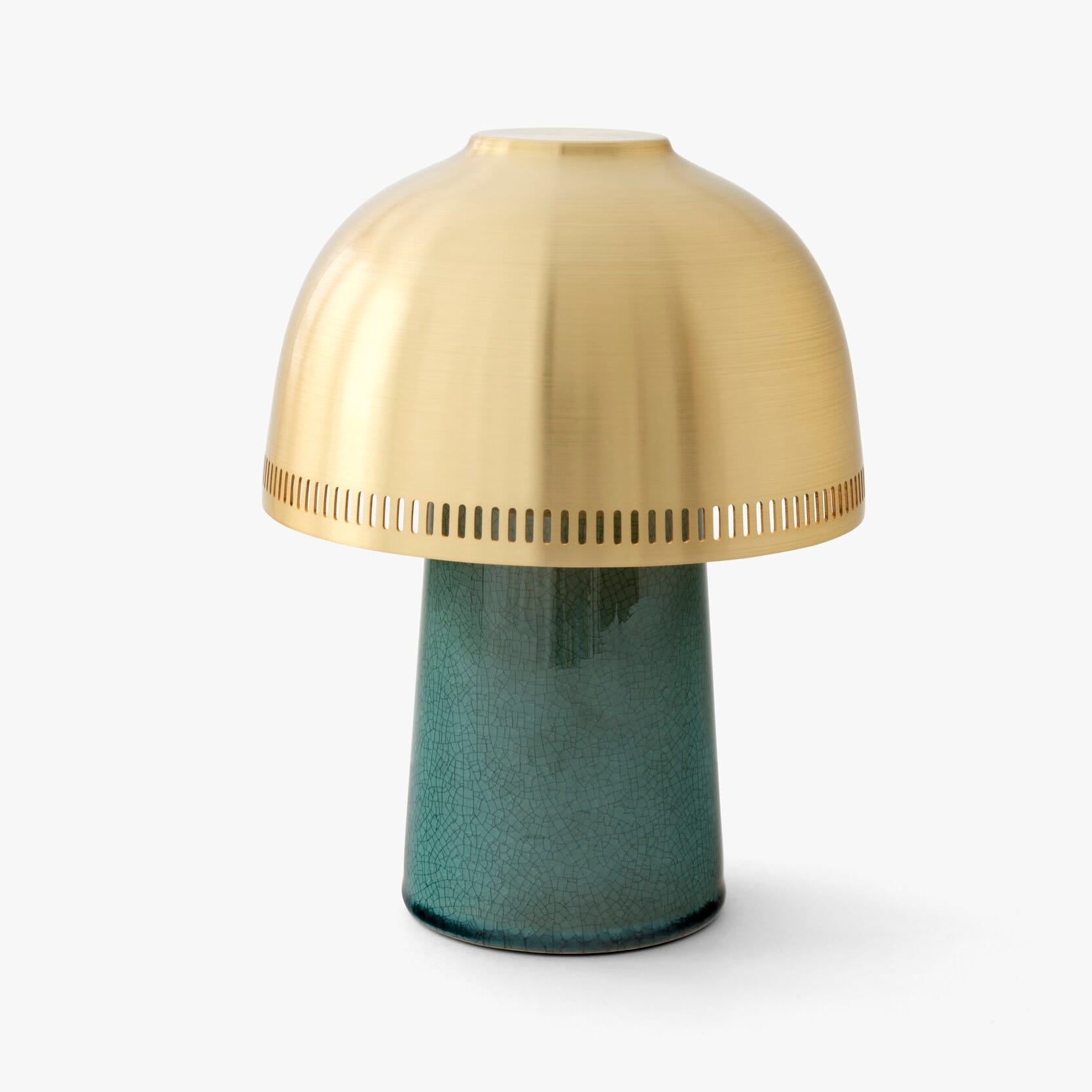 &tradition - &tradition Raku Oppladbar Lampe SH8 Blue Green & Brass - Lunehjem.no - Interiør på nett