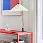 Matin Table Lamp 380 white shade_New Order Shelving System red.jpg