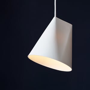 Taklampe Keramikk Wide White
