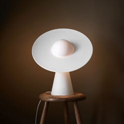 Bordlampe Keramikk Hvit