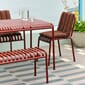 Palissade Chair iron red_Palissade Chair and Armchair Soft Quilted Seat Cushion iron red_Palissade Table iron red.jpg