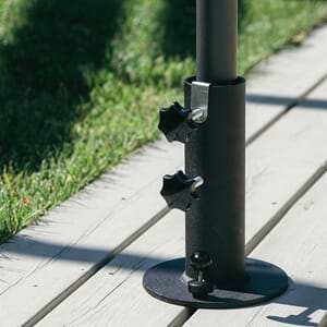 Parasollfot for tre terrasse