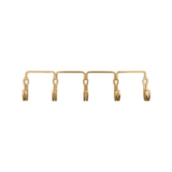 Knaggerekke Yra Brass Finish