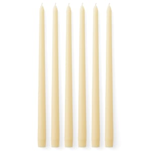 6 stk | Stearinlys Audo Ivory