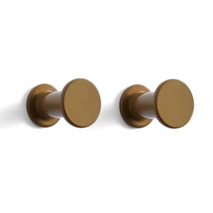 2 stk | Bolt Knagg-Light Brown