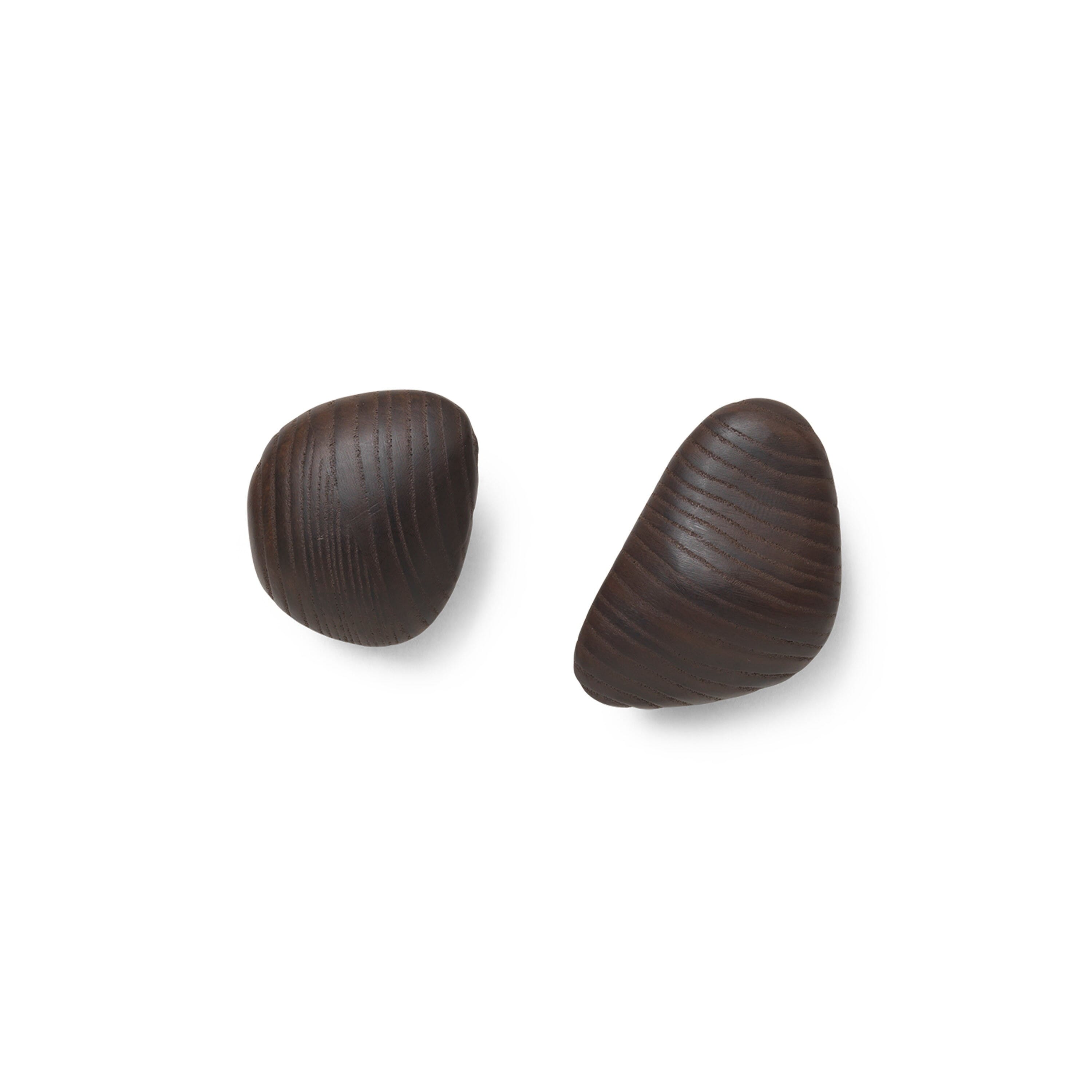 Ferm Living Cairn knagg 2 deler Dark Brown