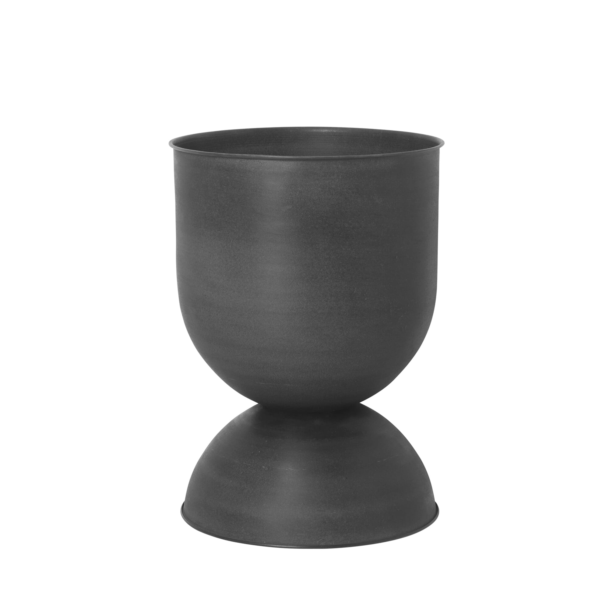 Bilde av Ferm Living - Ferm Living Hourglass Pot Black Medium - Lunehjem.no - Interiør På Nett