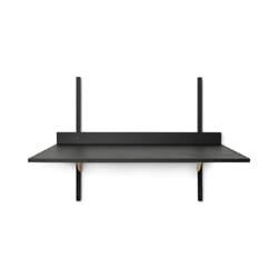 Skrivebord Sector Black Ash/Brass