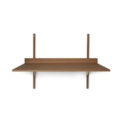 Skrivebord Sector Smoked Oak / Brass