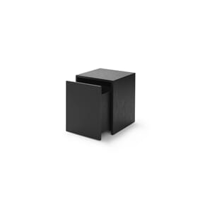 Mass Sidebord m/Skuff Svart Eik