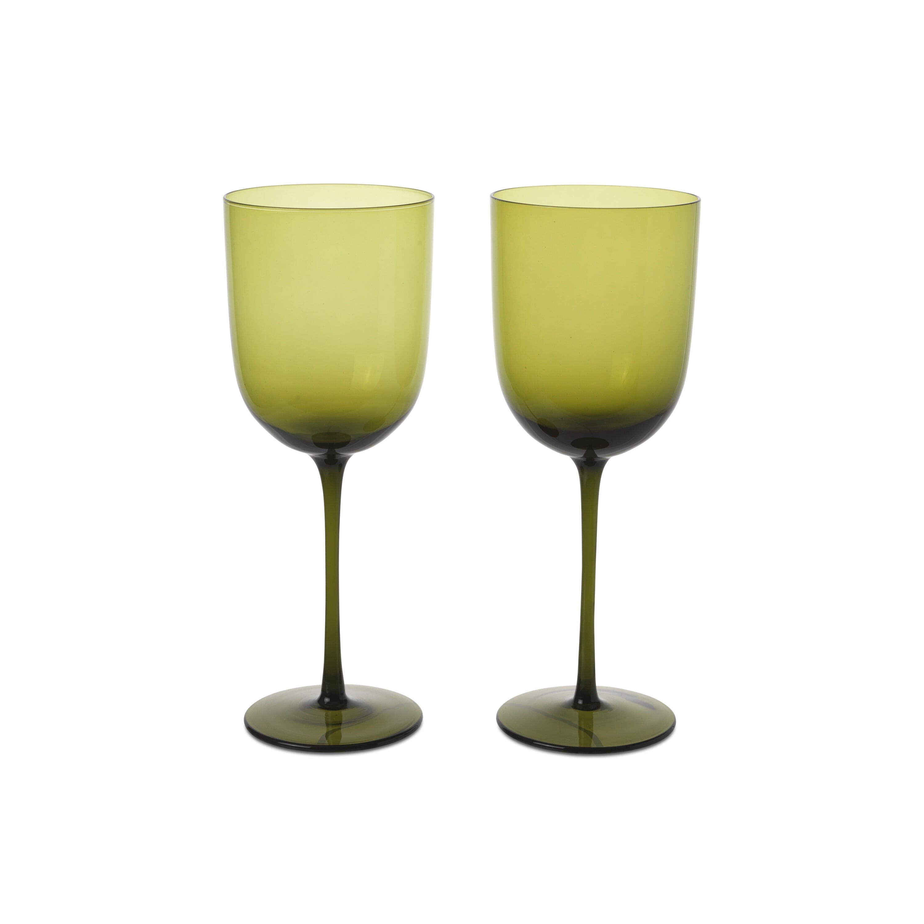 Ferm Living Host rødvinsglass 36 cl 2-pakning Moss Green