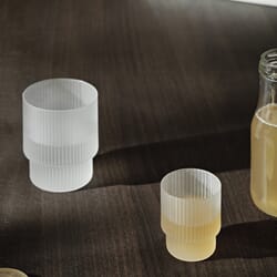 4 stk | Glass Ripple Small Frosted
