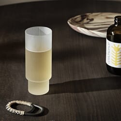 4 stk | Long Drink Glass Ripple Frosted