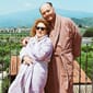 Naram Bathrobe, lilac & neon yellow + camel & ultramarine blue_lifestyle.jpg