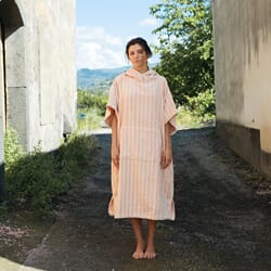 Badehåndkle Poncho Tropical/Creme