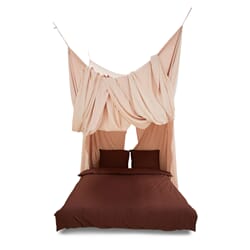 Bed canopy sunset
