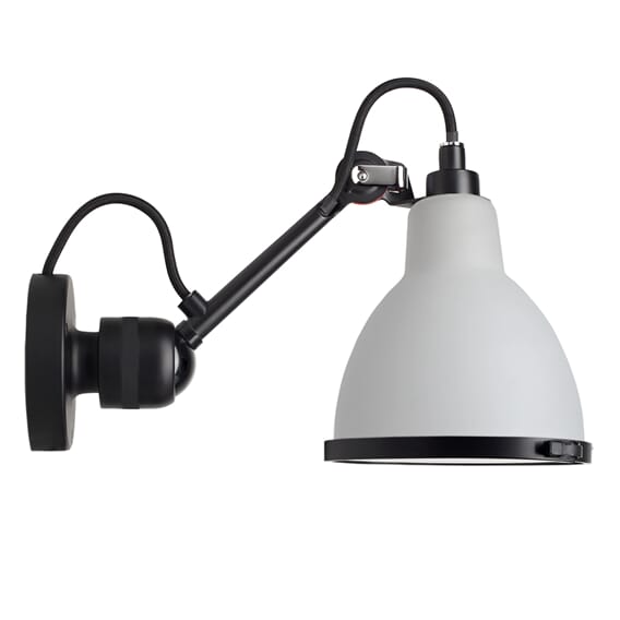 Lampe Gras - Vegglampe No 304 til baderom Svart PC